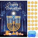 Hanukkah Games Pin The Star On The Menorah Chanukah Party Pin The Star Games Chanukah Activities Holiday Plays 2 Eyemasks 24 Stickers For Birthday Travel Road Trip