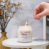 10 Pcs Difference Maker Gifts For Women Soy Wax Scented Glass Jar Candles 3.5 Oz Scented Candle Thank You Teacher Appreciation Gifts For Coworkers, Leader, Boss Lady, Nurse, 10 Fragrance
