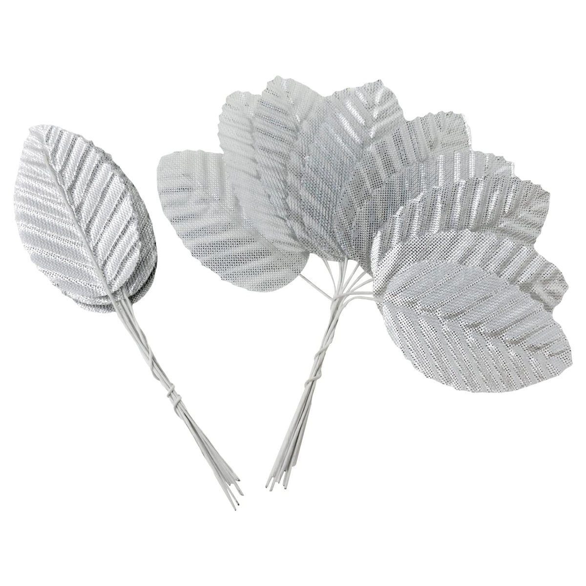 200Pcs Artificial Silk Leaf Fake Faux Wired Single Leaf For Diy Crafts, Cake, Bouquet, Wreath, Home, Wedding, Birthday, Party, Christmas Decoration