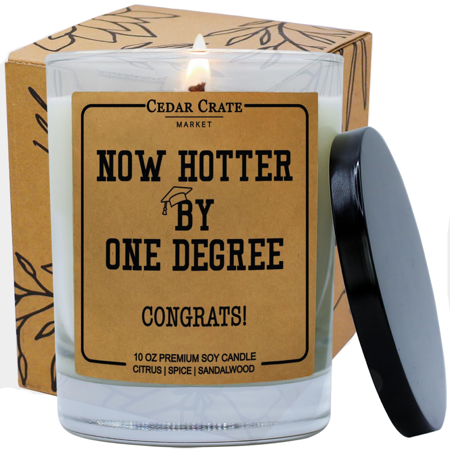 Congratulations Gifts For Women Men 2024 Graduation | Promotion Gifts For Women | New Job Present | College Masters Degree Phd Graduation | Handmade In Usa | Lavender + Sandalwood Scented