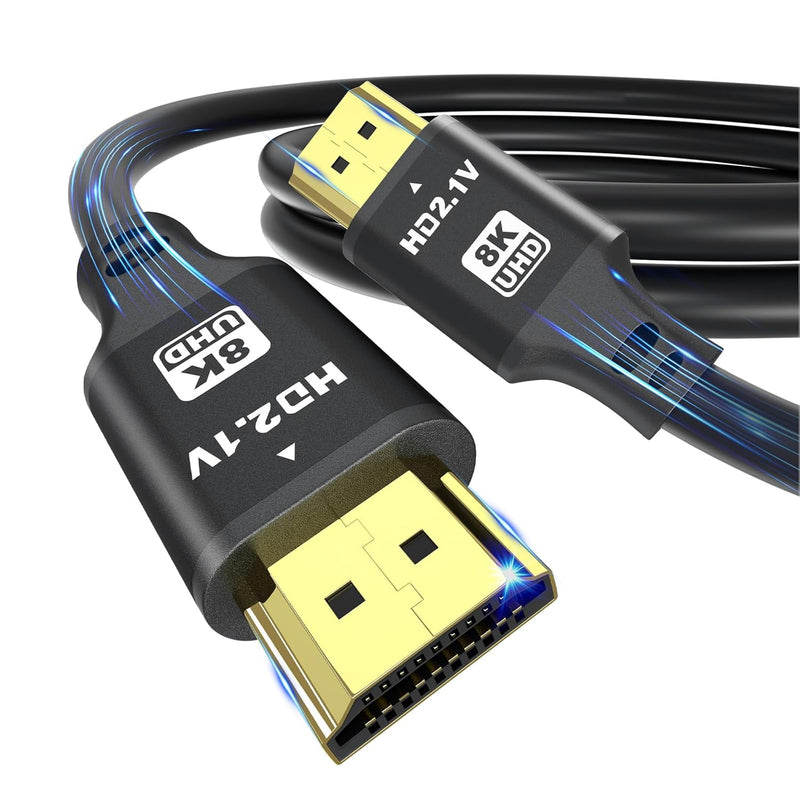 Hdmi Cable 15Ft, 48Gbps 8K@60Hz 4K@120Hz, Hdcp 2.2 & 2.3, Dts:X, Hdr 10 Compat