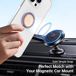 360° Rotating Phone Ring Stand, Metal Kickstand Grip for iPhone & Samsung