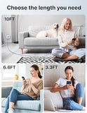 3 Pack USB A to USB C Fast Charging Cable Set 10FT 6.6FT 3.3FT for iPhone 17 16 Samsung Galaxy S23 S22 Blue