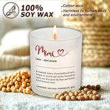 Mimi Gifts - Lavender Definition Candle For Mimi - Mother’S Day Gifts For Grandma From Granddaughter, Funny Birthday Gift For Grandmother