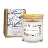 Non Toxic Candle - Soy Cinnamon Vanilla Scent, Highly Scented Spring Candle For Home, New Home Gift, Luxury Scents
