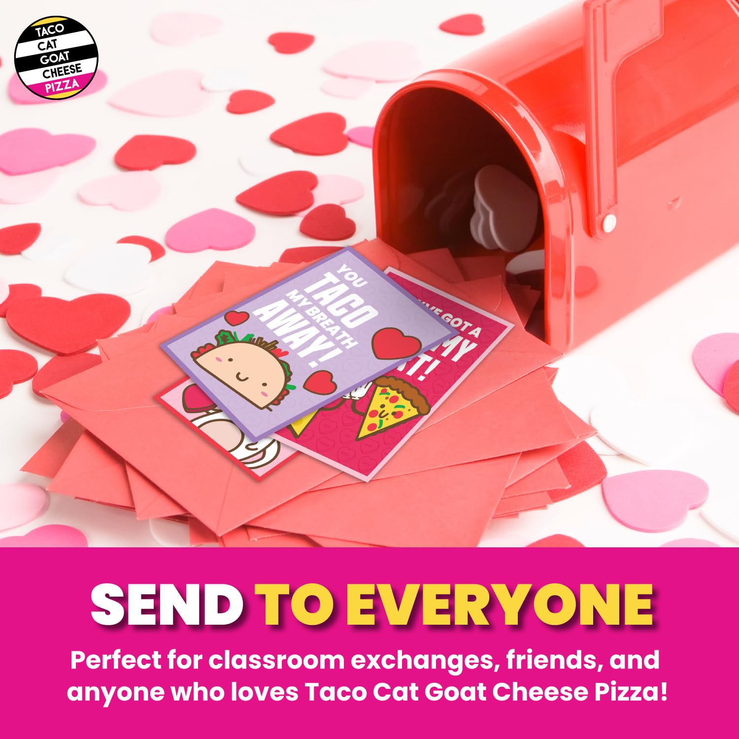 Dolphin Hat Games Valentine'S Day Cards - Great For Kids' School And Classroom Exchange - Includes Durable Vinyl Stickers - 32 Count