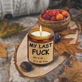 Vanilla Scented Candles, Candle Gifts For Women, Funny My Last F Candle Unique Candles For Home Scented, Hilarious Funny Gifts For Women, Men, Bff, Bestie, Best Friend, Coworker