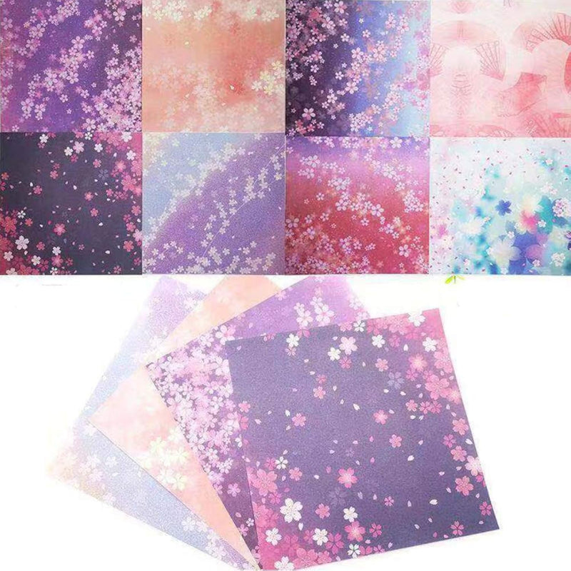 120 Sheets Origami Paper 6X6 Inch Beautiful Flower Double Sided Craft Folding