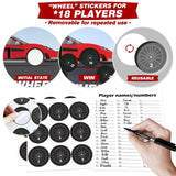 Cars Party Games, Pin The Wheel On The Car, Race Car Party Birthday Party Decorations Supplies Decor For Families Adult Groups