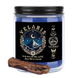Velaris City Of Starlight Acotar Fans Gift Thorns And Roses Merchandise Sandalwood 7 Oz Scented Candle (Candle-Black City)