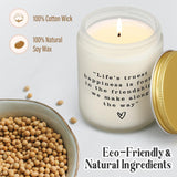 Friendship Gifts For Women - Friends Themed Gift For Friends, Bff, Bestie, Coworkers, Sister, Friendship Candle For Birthday Christmas Anniversary, Going Away Present For Women Friends, Work Bestie