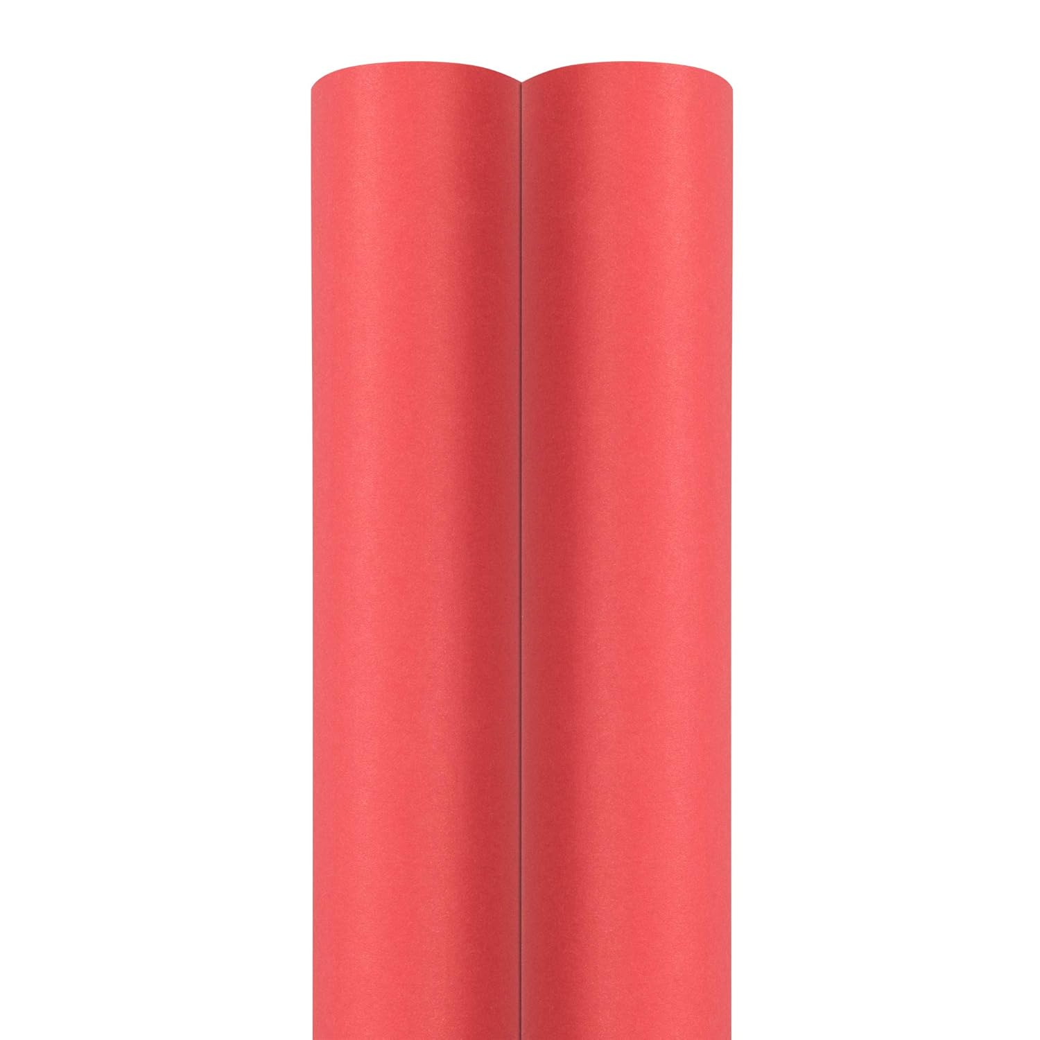 Gift Wrap - Matte Wrapping Paper - 50 Sq Ft Total (30 In X 10 Ft Each) - Matte Red - 2 Rolls/Pack