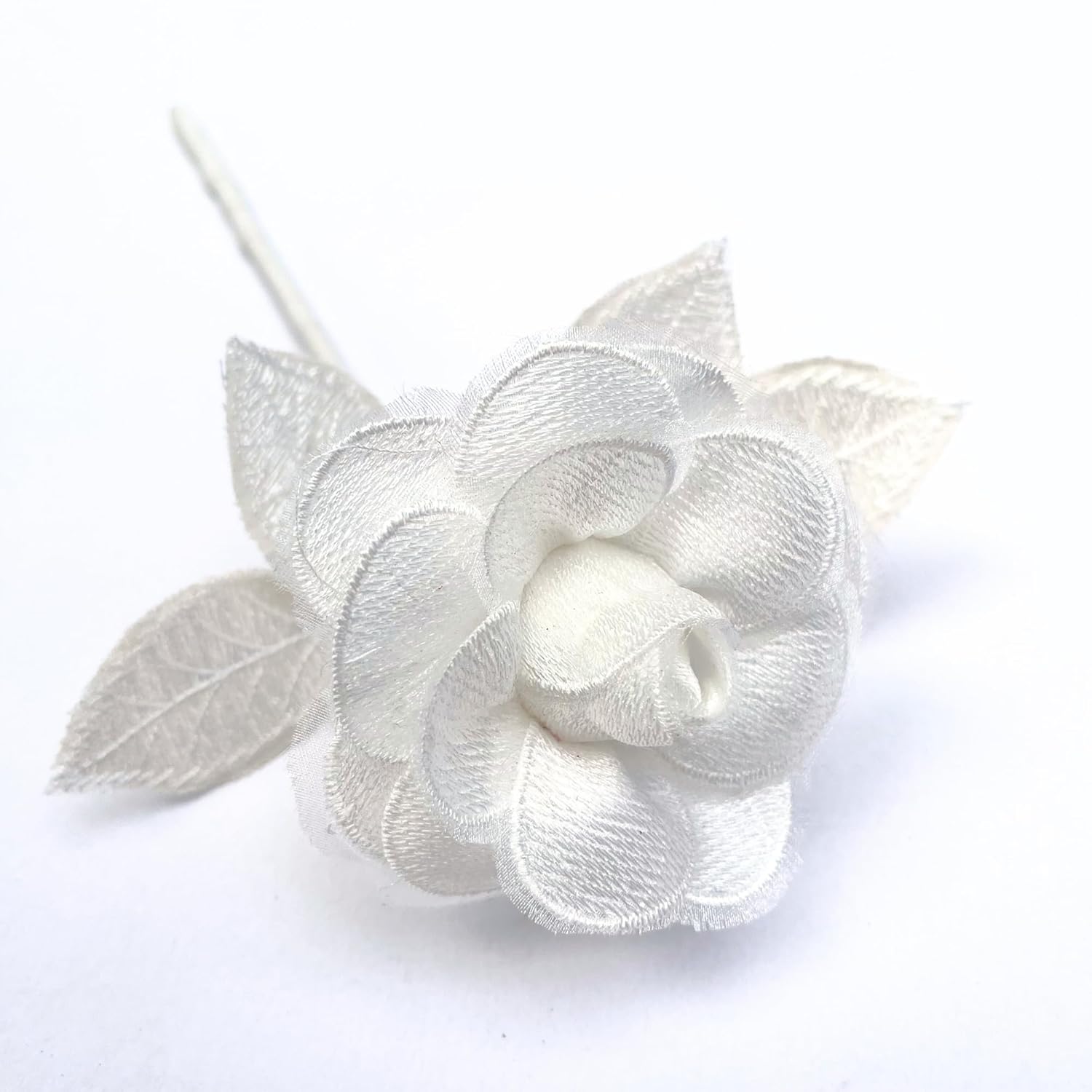 Handmade Lace Flower For 13Th Wedding, Valentine'S Day Gift, Lace Rose For Wife Husband 13 Year Marriage (White)