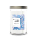 Yankee Candle Large Tumbler Scented Candle with up to 80 Hour Burn Time, Premium Plant Wax Blend for Consistent Burn, 20 oz Tumbler Candle with Room Filling Fragrance, Sparkling Snow