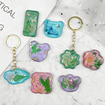 16Pcs Variety Geometric Pendant Silicone Molds With Hanging Hole, Jewelry Uv Resin Mold, Necklace Keychain Molds For Epoxy Resin