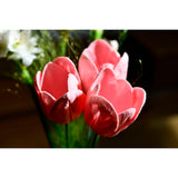 12Pcs Warm Pink Flowers Pu Real Touch Flowers Wedding Bouquets Artificial Flowers For Decoration Diy Floral Gifts Cake Topper Home Office Table Decor Farmhouse Table Centerpiece Decorations