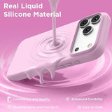 Magnetic Silicone Case Compatible with iPhone 18 Pro and iPhone 17 Pro Cherry Blossom Protective Cover