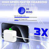 3 Pack USB C Fast Charger with 10FT USB C to USB C Cables for iPhone 17 16 15 iPad