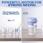 Auto Resin Mixer, Hands-Free Easy Clean Epoxy Mixer, Electric Stirrer For 24Fl.Oz Mixing, Resin Supplies For Resin Casting, Molds, Soap Making(10Pcs 32Oz Mixing Cups) Blue