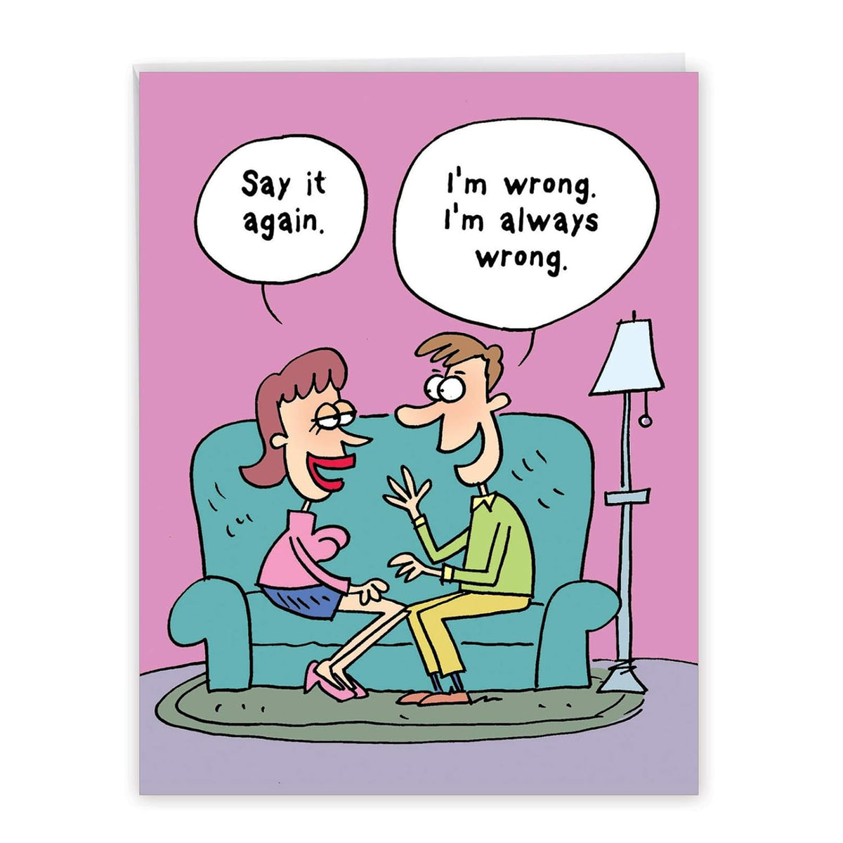 - Big Adult Valentine'S Day Greeting Card (8.5 X 11 Inch) - Jumbo Funny Card For Valentines, Naughty Stationery - I Am Wrong J3772Vdg