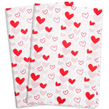 30 Sheets 20" X 28" White With Red Heart Tissue Paper Bulk,Hearts Tissue Paper For Gift Bags,Birthday,Valentine'S,Mother'S Day,Wedding (White With Red)