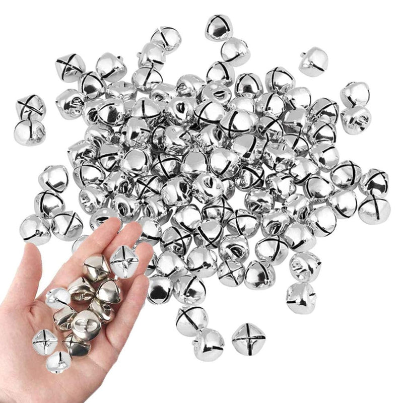 100 Pcs Jingle Bells Bulk, Metal,1 Inch Craft Bells For Diy Christmas Home Dec