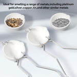 9 Pcs Crucibles For Melting Metal Kit, 6 Ceramic Quartz Crucibles, 3 Pcs Whipclip Handle,Crucible Tongs, Metal Melting Kit,Silversmithing Starter Kit,Melting Metals Like Gold And Silver