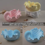 Unique Holder Resin Molds Silicone, Wave Shell Tray Silicone Mold, Bowl Epoxy Resin Casting Mold For Diy Jewelry Plate Candle Holder Candy Container Storage Craft Gift