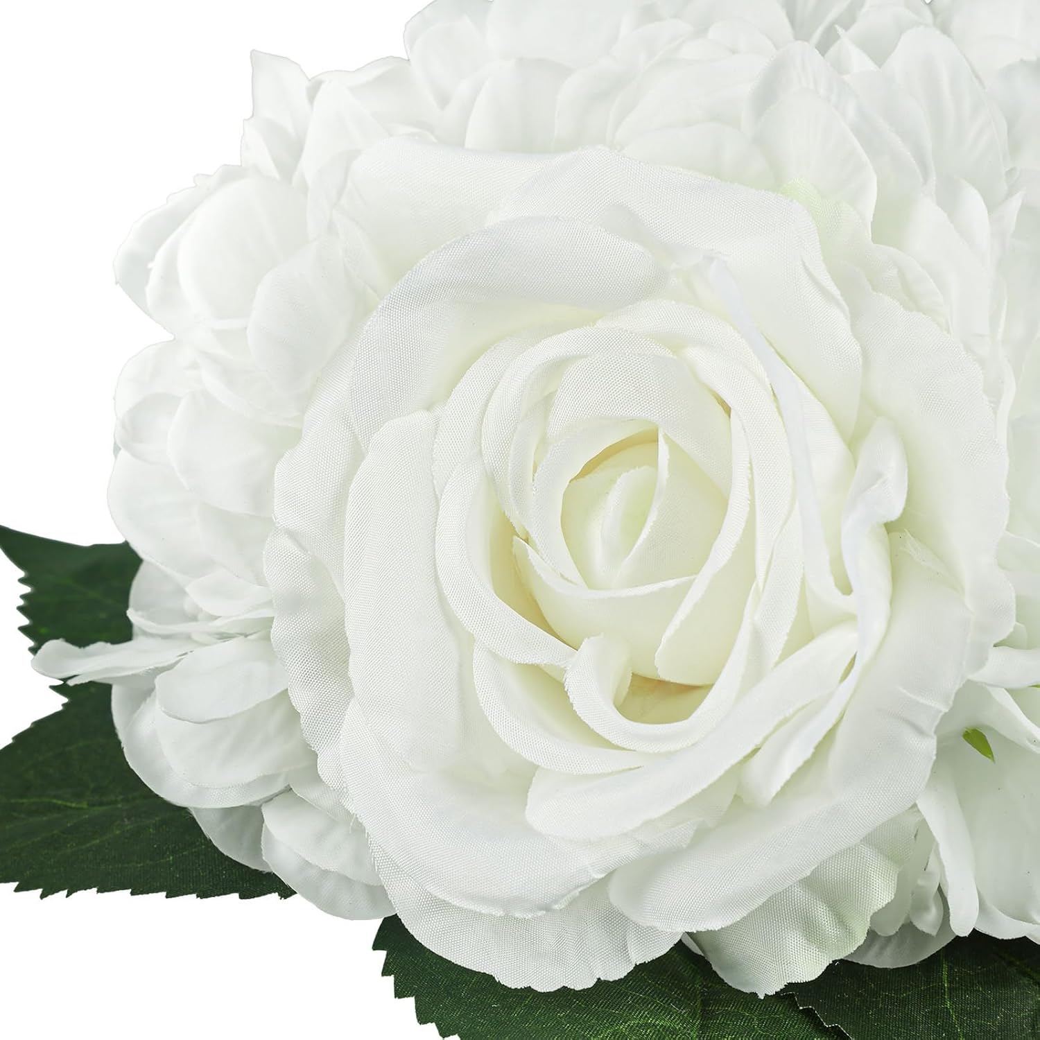 Artificial Hydrangea Flowers With Vase White Fake Flowers With Rose Faux Hydrangea Flowers With Faux Water Real Stone For Home Office Table Room Wedding Centerpiece Decorations