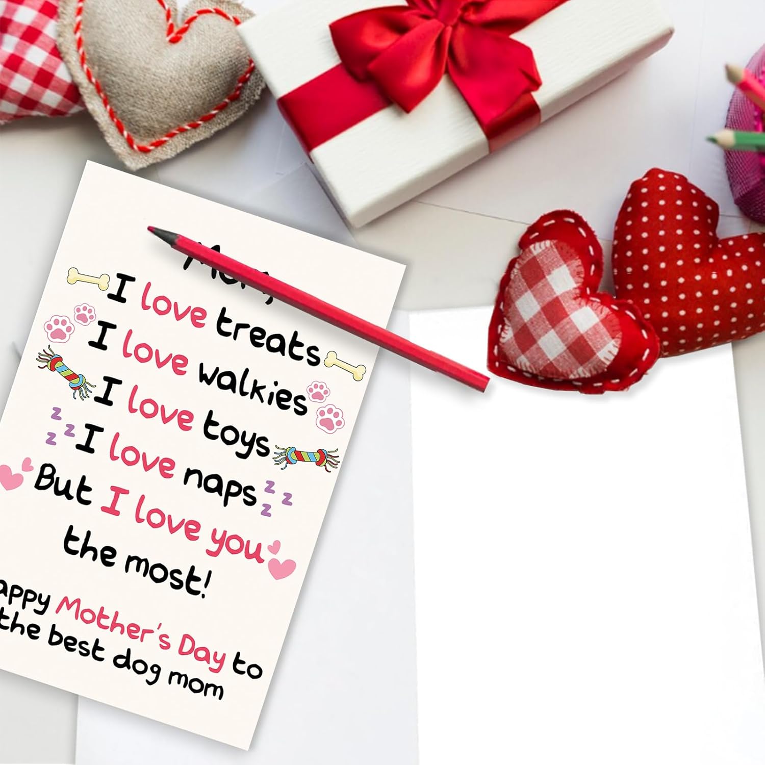 Funny Dog Mom Mothers Day Gifts, Happy Mothers Day Cards For Best Dog Mom