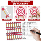 Valentines Day Games, Pin The Arrow On The Heart, Valentines Games For Kids Classroom 24 Pcs School Activities For Boys Girls Adults