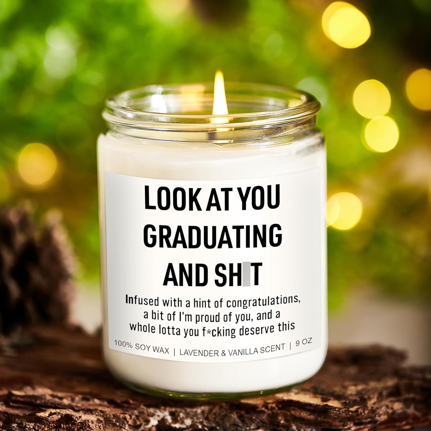 Funny Grad Candle, 2026 Graduation Gifts For Her, Him - College, High School, Masters Degree, Phd, Law School, Nursing & Nurse Graduation Gifts For Women, Men - 9 Oz