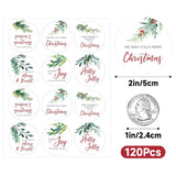 Merry Christmas Gift Stickers - 120Pcs 2Inch Merry And Bright Stickers Watercolor Happy Holidays Envelope Seal Label Sticker Self Adhesive Xmas Gift Sticker Holly Jolly Label For Card Present