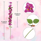 5Pcs Bougainvillea Artificial Flowers 41.34" Fuchsia Flowers Long Stem Silk Faux Branches Fake Vines For Wedding Party Home Garden Outdoor Indoor Decoration (Fuchsia)