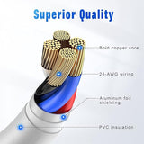 3 Pack 3FT iPhone Charging Cable Lightning Fast Charger Cord USB Data Sync Cable for iPhone 13 12 11 XR XS X 8 7 SE