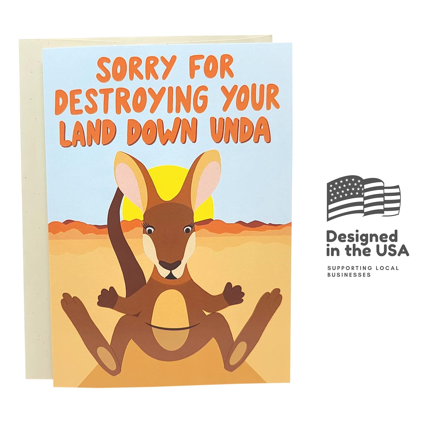 Funny Mothers Day Card From Daughter Son | Cute Happy Birthday Card For Mom | Adult Dirty Humorous Mother’S Day Appreciation Card | Australia Kangaroo Card