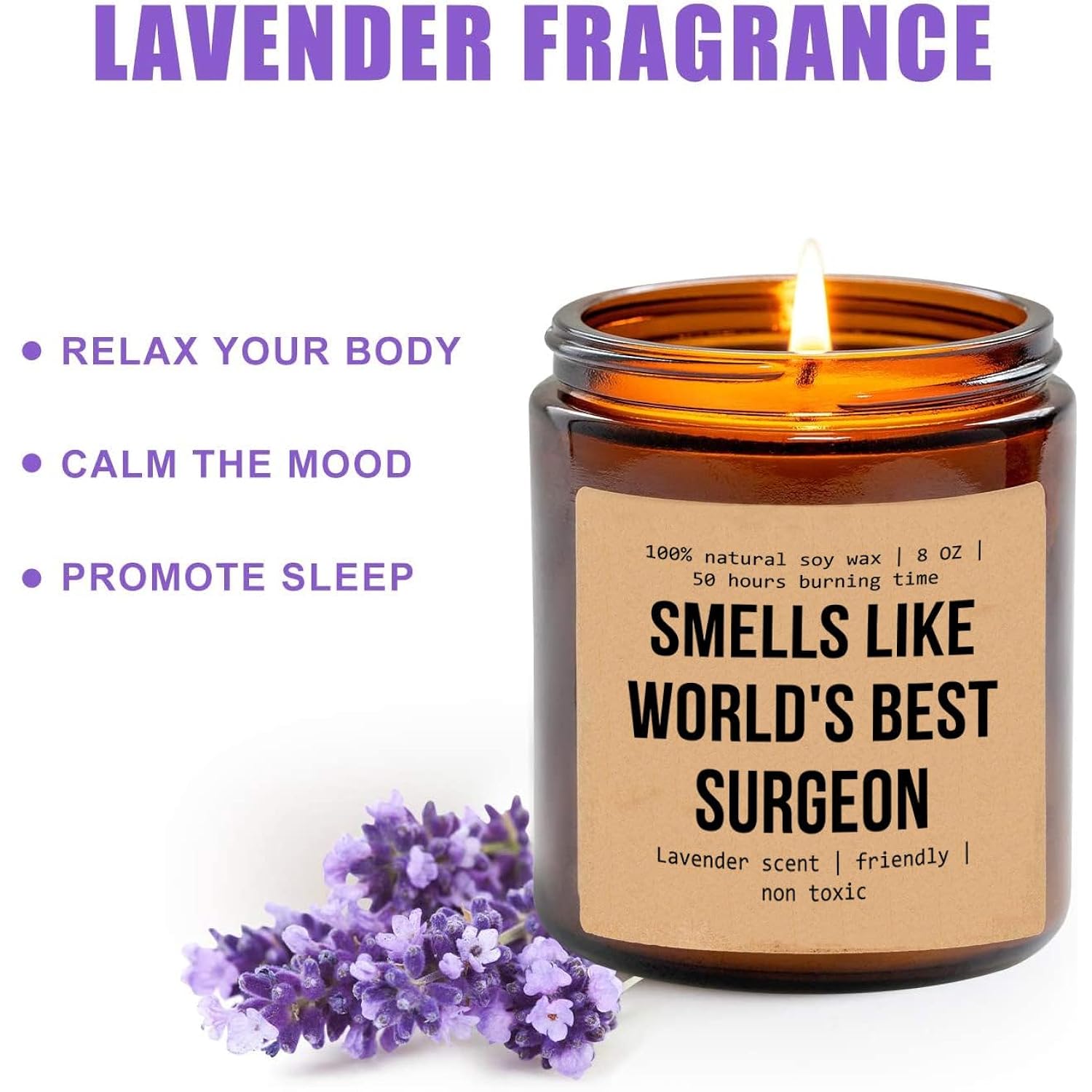Smells Like World'S Best Surgeon Soy Candle - Plastic Surgeon Gift - Gift For Surgeon - Ecofriendly Candle - Funny Surgeon Gift - Future Surgeon - General Surgeon