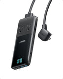 140W Travel Power Strip 2 Outlets 4 USB Ports 2 USB C 5FT Extension Cord Charging Station