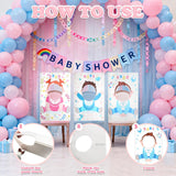 6 Pcs Baby Shower Games Feed Me Baby Shower Games,Game Party Background For Funny Bridal Party,Gender Reveal Game Supplies