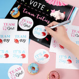 Touchdowns Or Tutus Gender Reveal Poster Sign Party Supplies Decorations Boy Or Girl With 72 Pcs Gender Reveal Stickers For Summer Baby Shower Gender Reveal Decorations (Touchdowns Or Tutus)