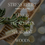 Citrus Calm Scented Soy Candles – Lemon, Orange, Eucalyptus, Parsley, Lavender, Sage – Fresh & Calming Aroma – 50 Hour Burn – 12Oz Tinted Glass Jar For Home Decor And Bedroom Decor