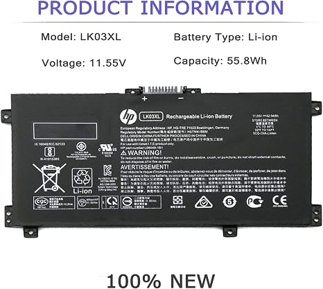 LK03XL Laptop Battery Replacement for HP Envy X360 15m-cn0xxx 17m-ae011dx