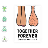 Valentines Day Card - Wedding Anniversary Cards For Wife - Funny Anniversary Card For Couple - Bronze Silver Golden - Raunchy Valentines Card For Husband - Comes With Fun Stickers And Envelope