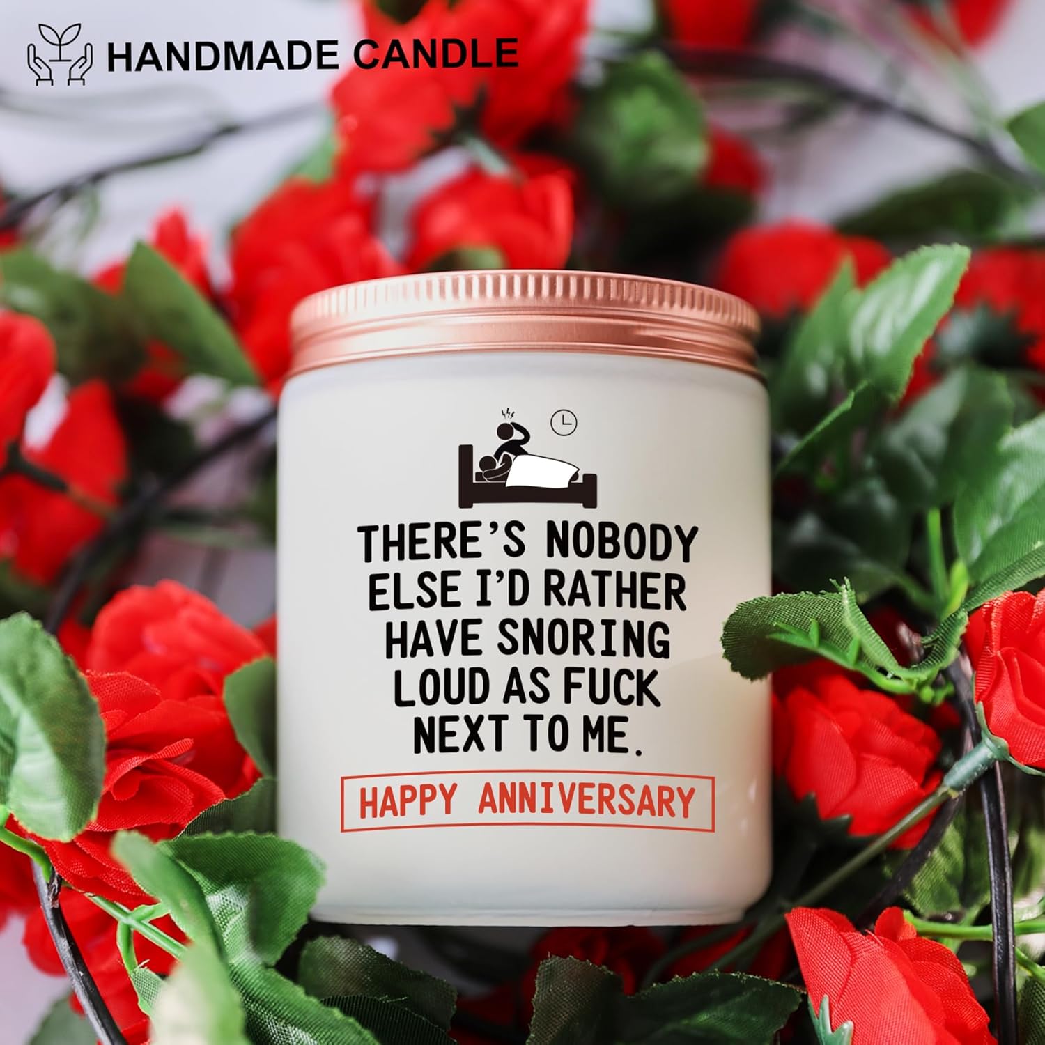 Funny Anniversary Candle Gifts For Her Him - Humorous Romantic Boyfriend, Girlfriends, Husband, Wife Wedding Anniversary Present - Lavender Scented