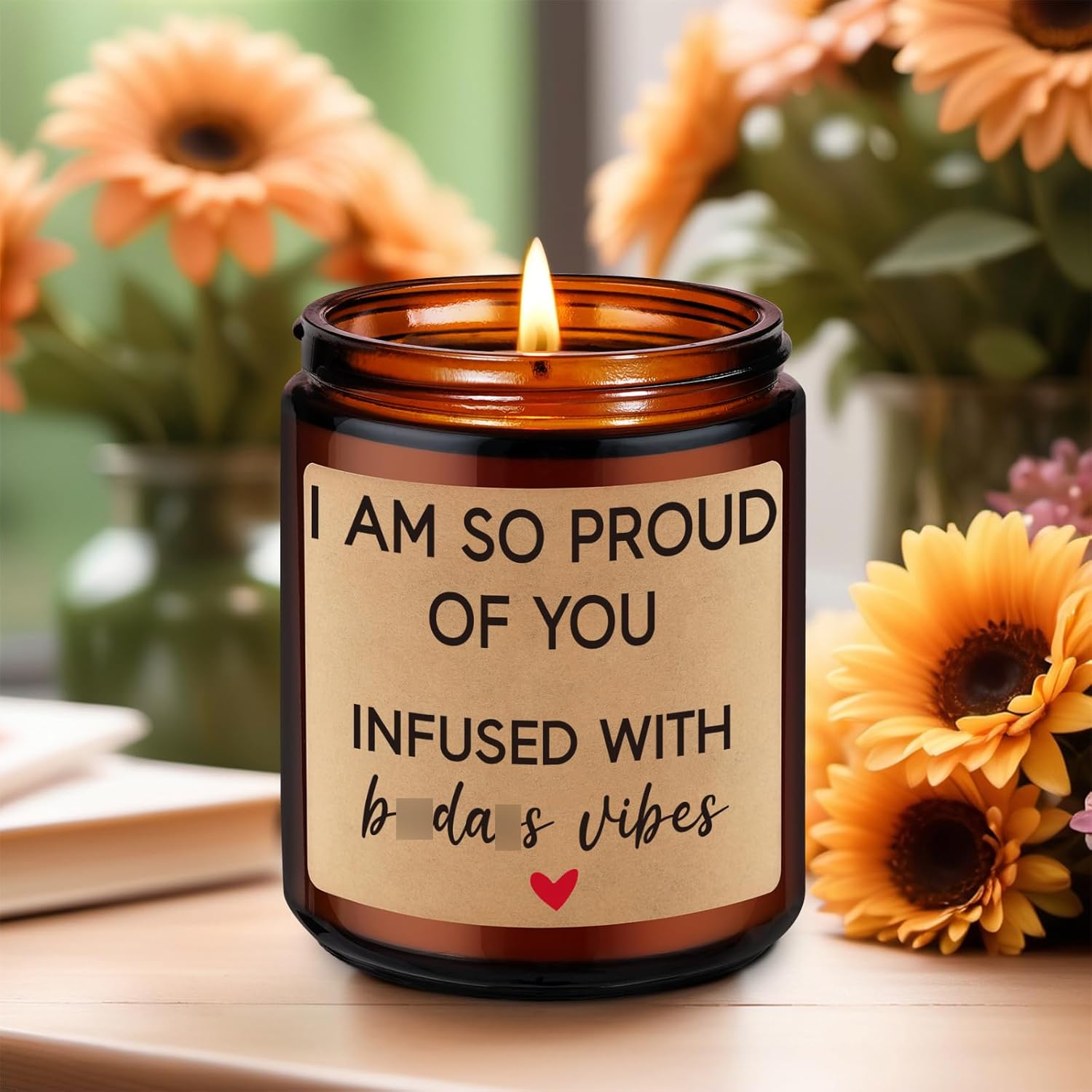 Scented Candles - Proud Of You Gifts For Her, Him - Graduation, Divorce, Congratulations Gifts For Women, Men - Job Promotion, Congrats Presents For Women, Friend, Bff, Bestie