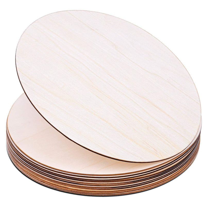 Wood Circles For Crafts, 12 Pack 12 Inch Unfinished Wood Rounds Wooden Cutouts