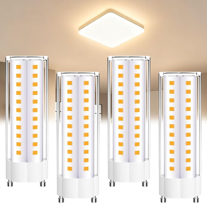 GU24 LED Light Bulbs 4 Pack 18W 100W Equivalent 2700K Warm White 1500 Lumens Twist Lock