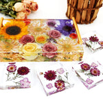 Large Silicone Tray Molds For Resin, 13.5"X9.5" Deep Rectangle Epoxy Tray Molds With 4Pcs Gold & Silver Handles, Resin Table Mold For River Board Table Diy Art Home Decoration