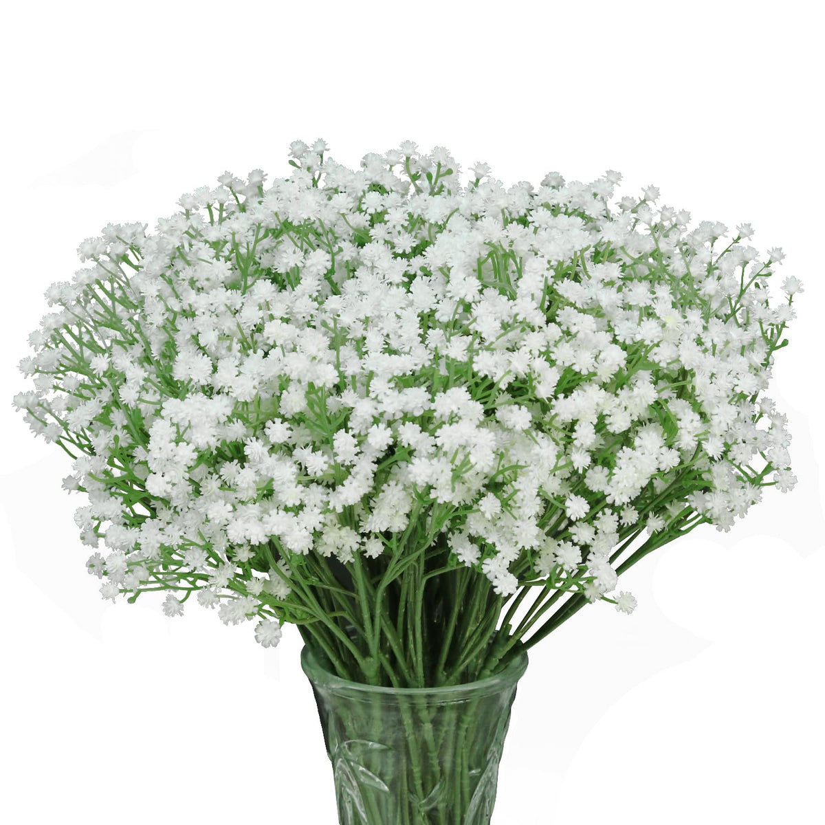 Babys Breath Artificial Flowers, Adjustable Stems, Maintenance-Free, 21" Faux Gypsophila Bouquet For Home Decor, Weddings, Parties, Diy Crafts (12 Pcs)