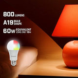 Energizer Smart RGBW A19 LED Bulb 2 Pack Color Changing App Control Smart Light Bulbs